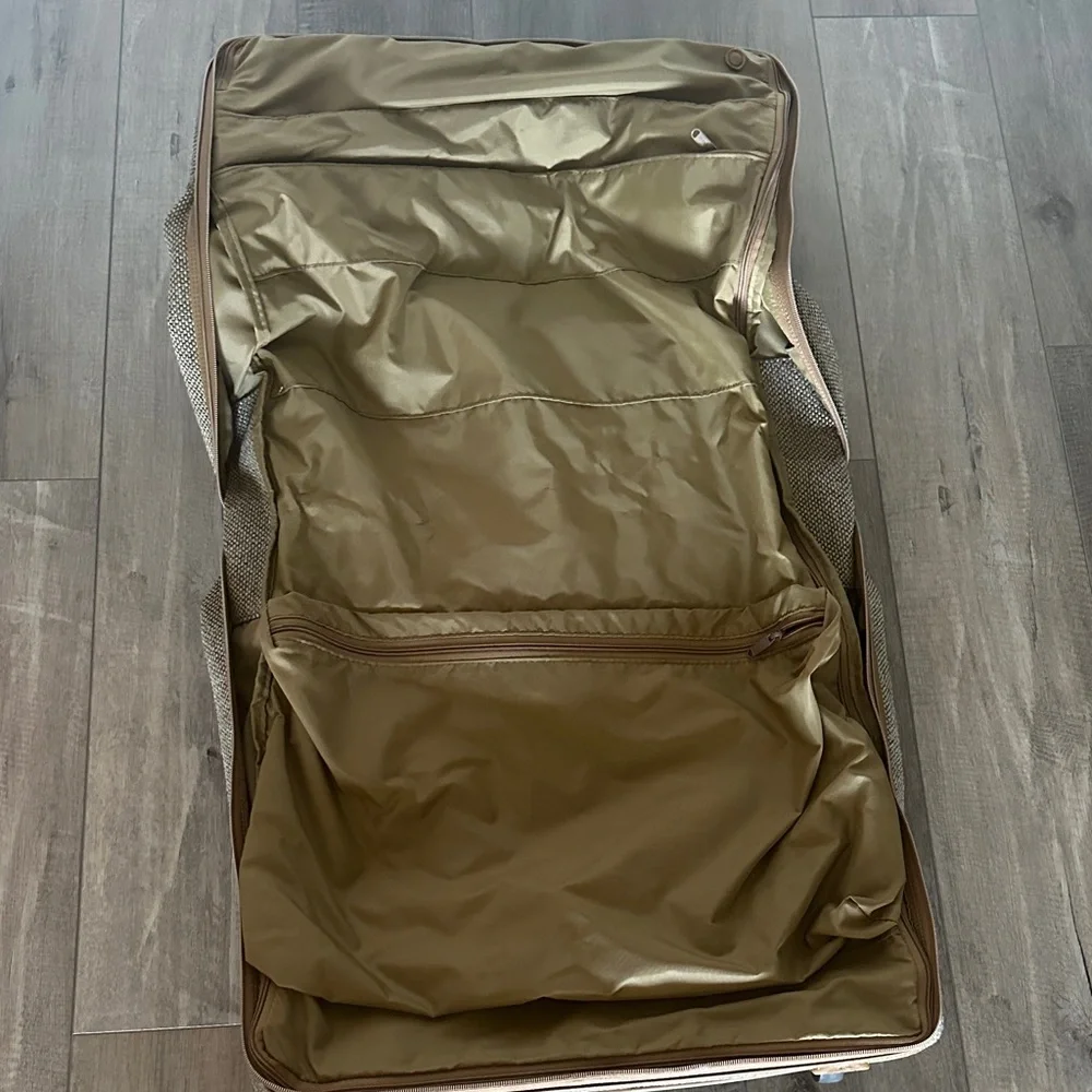 Vintage Hartmann Rolling Garment Bag with Leather Trim